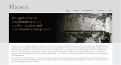 Desktop Screenshot of mavensecurities.com